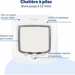 Chatière électronique à puce PetSafe Microchip blanche, vue 5