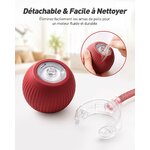 Balle électrique interactive rouge pour chat avec sa queue, vue 5