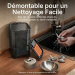 Distributeur de croquettes PETKIT Fresh Element Solo gris clair avec gamelle inox, vue 9