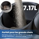 Litière autonettoyante ouverte Neakasa M1 grise, vue 6