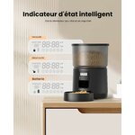 Distributeur de croquettes automatique BEMOONY noir de 3 L, vue 8