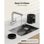 Distributeur de croquettes automatique BEMOONY noir de 3 L, vue 9