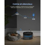 Fontaine à eau pour chat GIOTOHUN noire de 2 L avec réservoir translucide, vue 6
