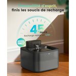 Fontaine à eau sans fil oneisall noire de 2,2 L, vue 5