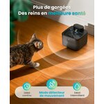 Fontaine à eau sans fil oneisall noire de 2,2 L, vue 6