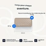 Traceur GPS pour chat Tractive marron avec son collier, vue 7