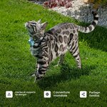 Traceur GPS pour chat Tractive marron avec son collier, vue 8