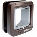 Chatière à puce électronique SureFlap marron