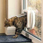 Chatière à puce électronique SureFlap marron, vue 2