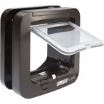 Chatière à puce électronique SureFlap marron, vue 3