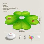 Jouet interactif pour chat FEELNEEDY vert en forme descargot, vue 8