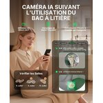 Litière autonettoyante PETKIT Purobot Max Pro 2 grise avec caméra, vue 3