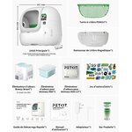 Litière autonettoyante PETKIT Purobot Max Pro 2 grise avec caméra, vue 9