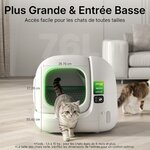 Litière autonettoyante PETKIT Purobot Max 3 blanche à grande ouverture, vue 2