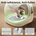 Litière autonettoyante PETKIT Purobot Max 3 blanche à grande ouverture, vue 5