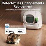 Litière autonettoyante PETKIT Purobot Max 3 blanche à grande ouverture, vue 7