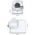 Litière autonettoyante PETKIT Purobot Ultra blanche avec caméra HD, vue 7