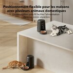 Distributeur de croquettes PETLIBRO Air noir avec gamelle en inox, vue 5