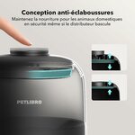 Distributeur de croquettes PETLIBRO Air noir avec gamelle en inox, vue 6