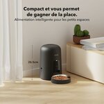 Distributeur de croquettes PETLIBRO Air noir avec gamelle en inox, vue 7