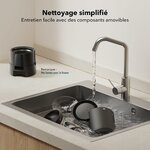 Distributeur de croquettes PETLIBRO Air noir avec gamelle en inox, vue 9