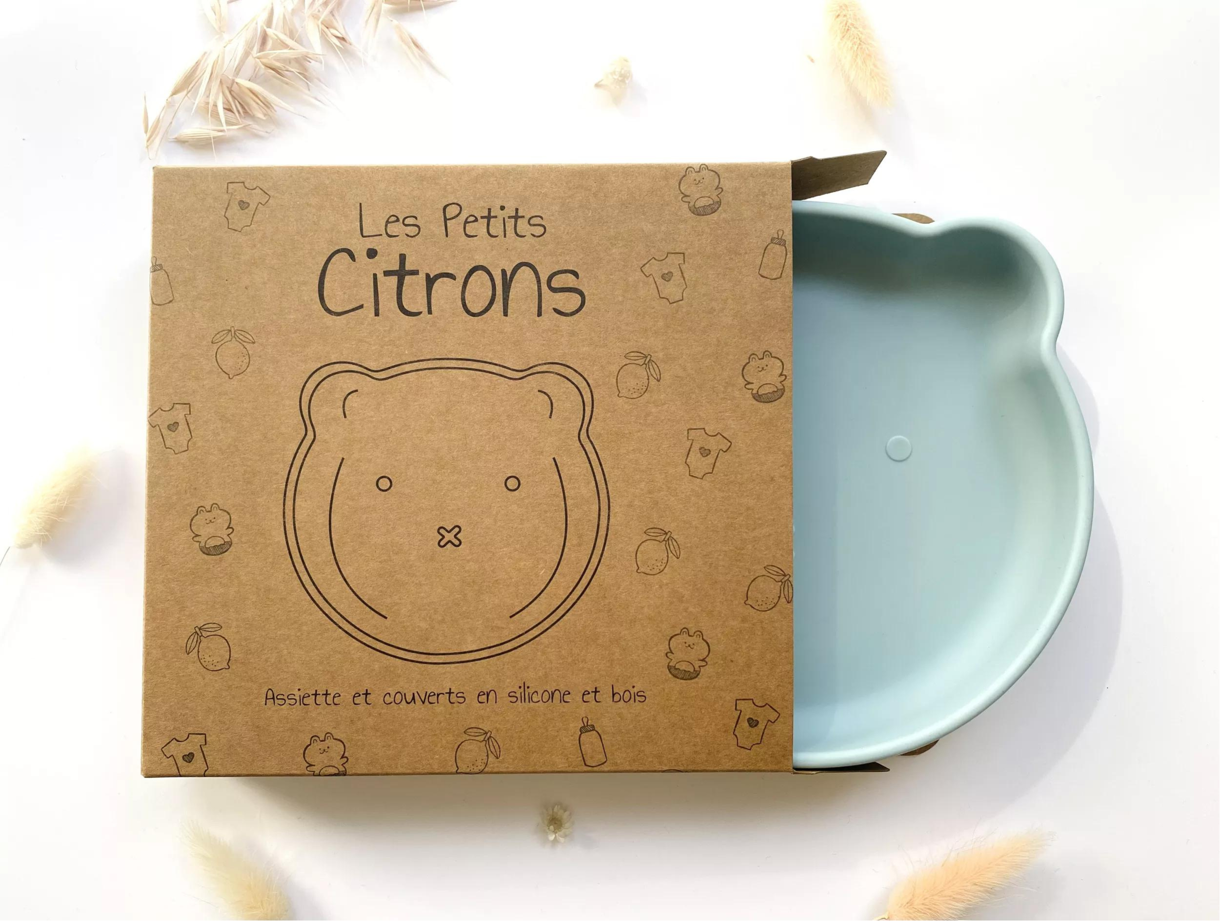 Set de repas &amp; couvert en forme en forme dOurs Rose pour enfant 4