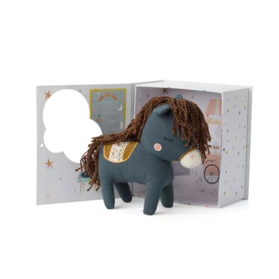 Peluche Cheval dans boîte cadeau 1