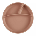 Assiette antidérapante multi-compartiments en silicone - Cookie