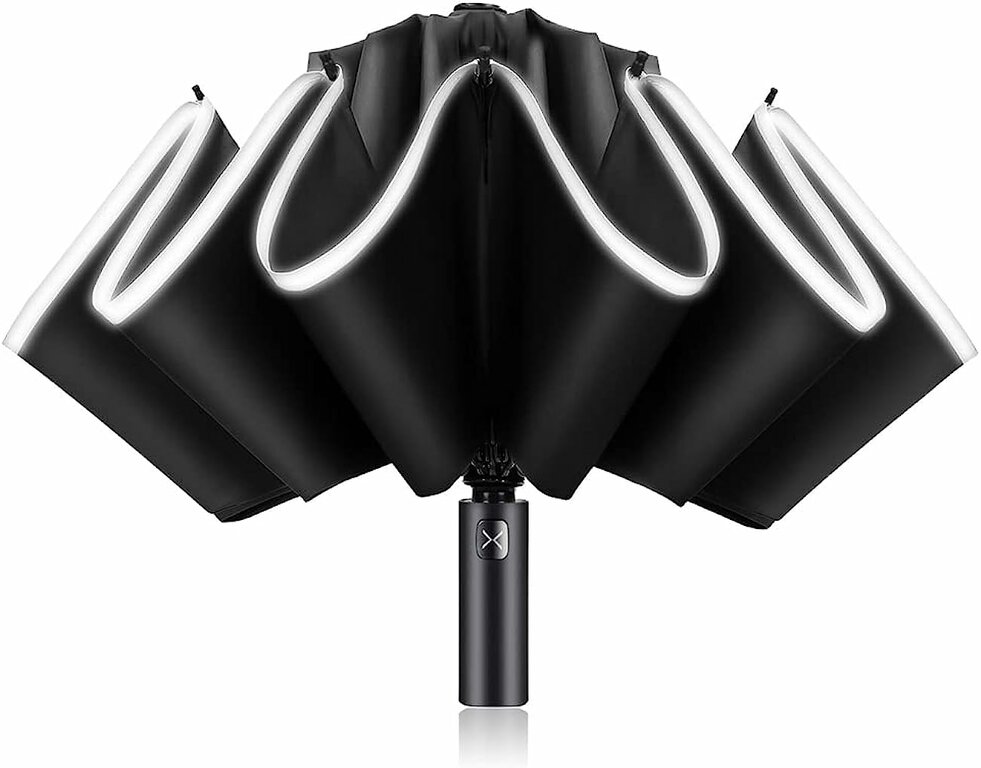 XIXVON Parapluie SE - Protection UV UPF 50+ 99%, Léger Automatique, Résistant Au Vent, Pliant Compact