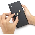 YubiKey 5 NFC touching back of phone
