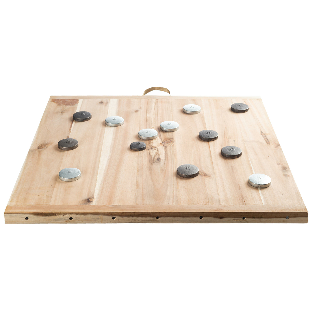 Kit Planche en bois avec 12 palets en fonte bretons
