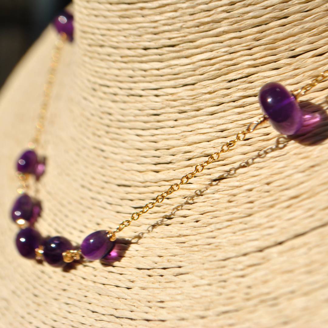 collier chaine amethyste-B