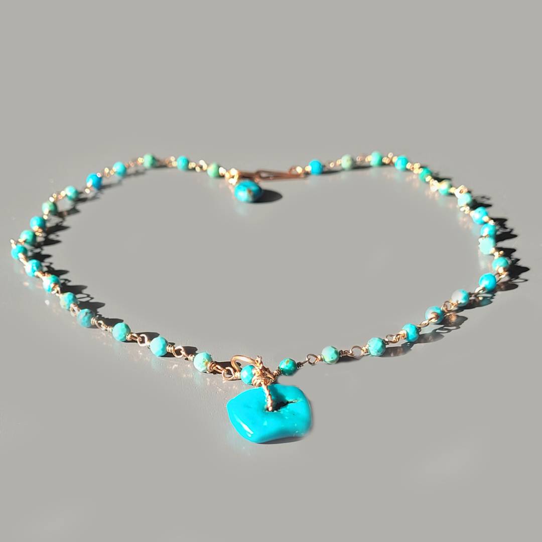 collier turquoise or rose-8