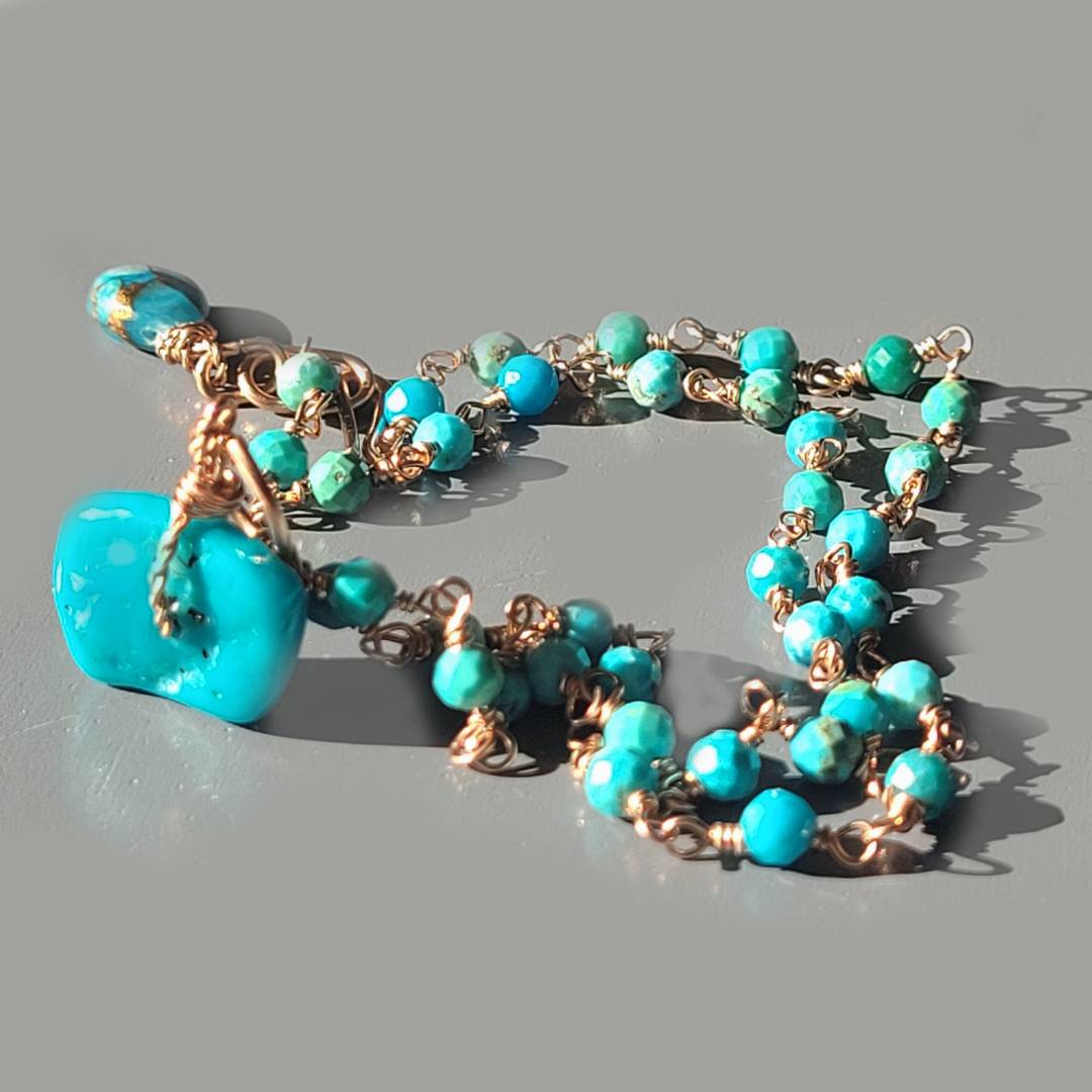 collier turquoise or rose-7