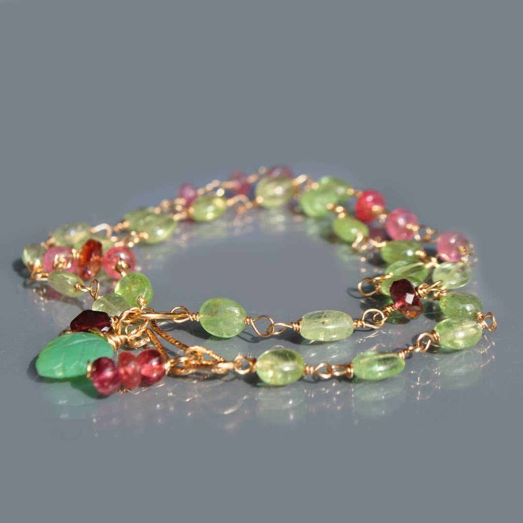 collier tsavorite rubellite--4