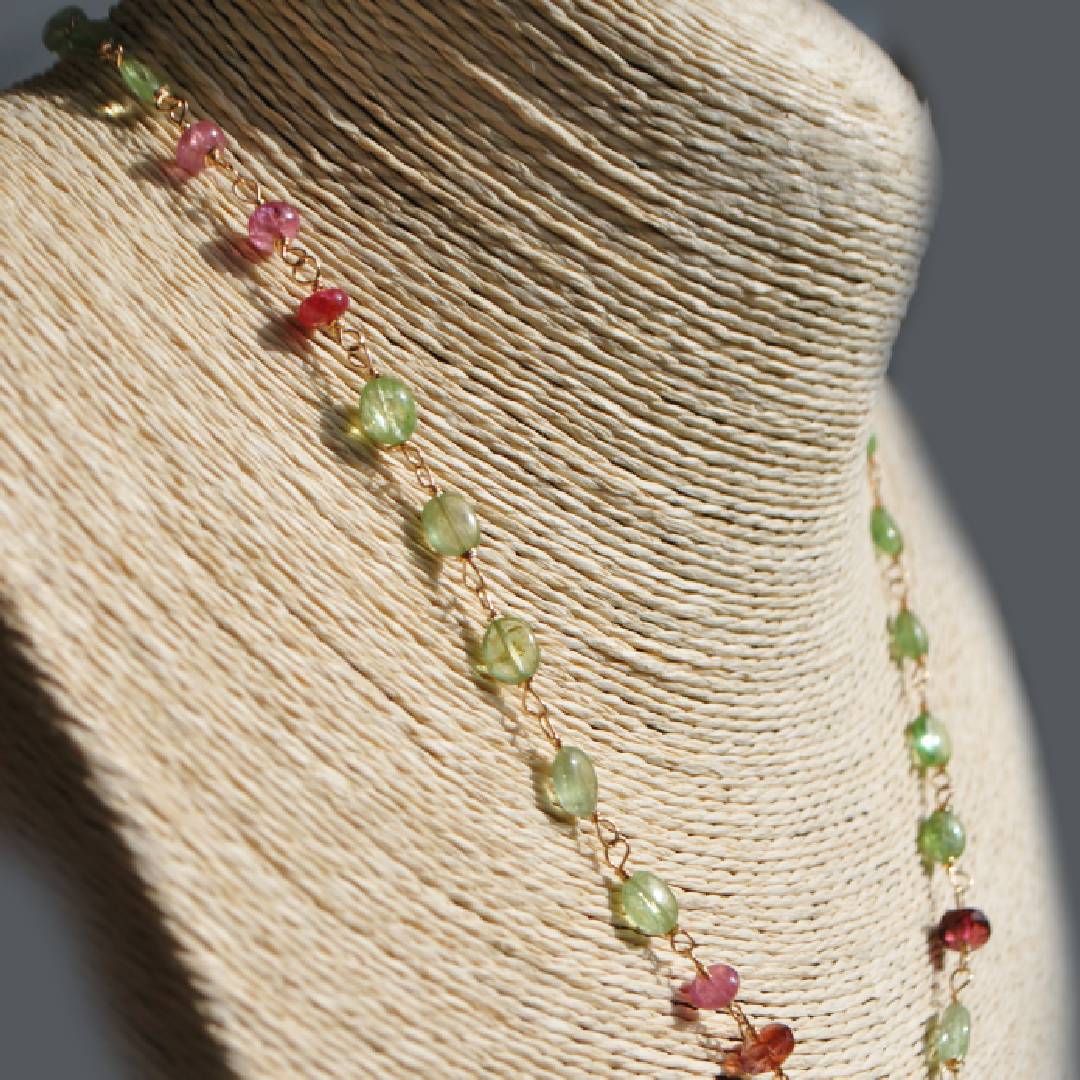 collier tsavorite rubellite--8