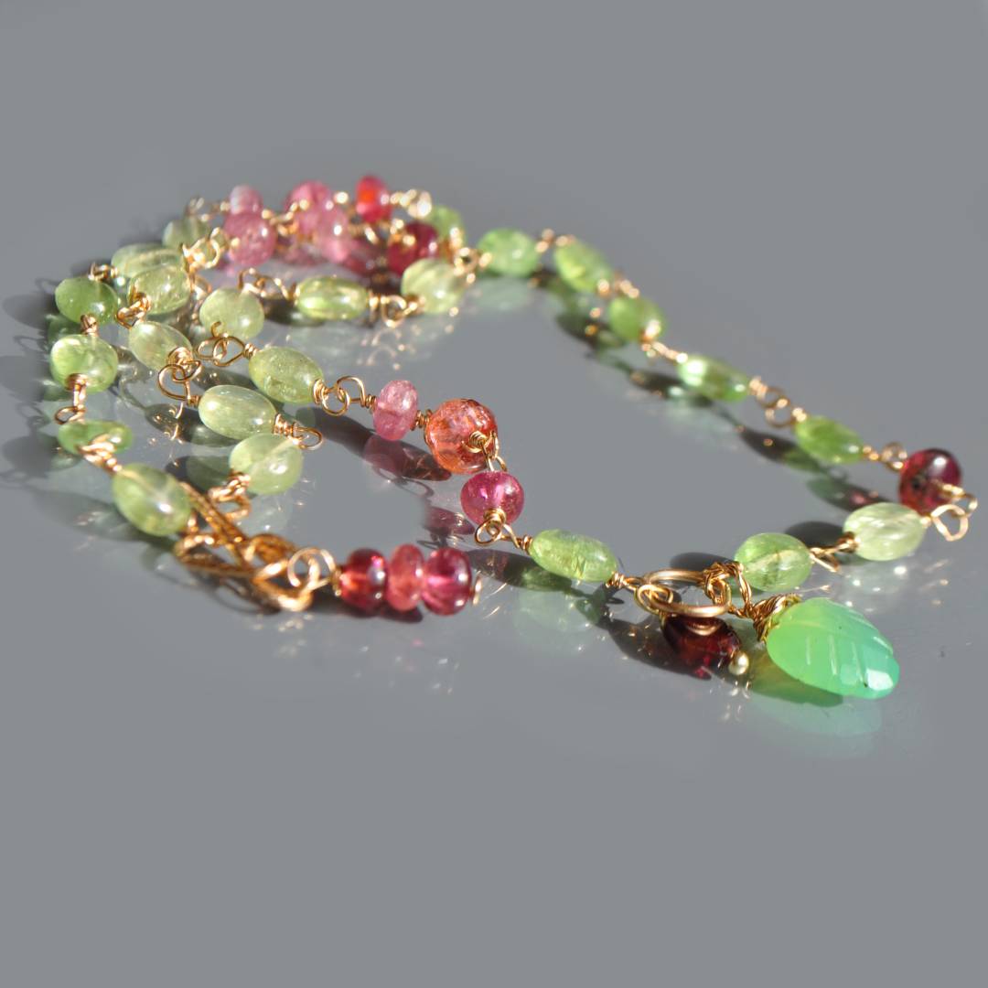 collier tsavorite rubellite-5