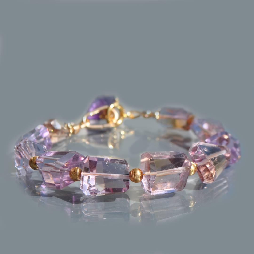 Bracelet Amétrine or14K-3