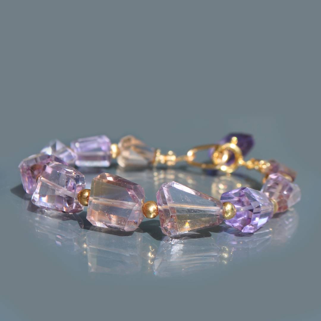 Bracelet Amétrine or14K-2