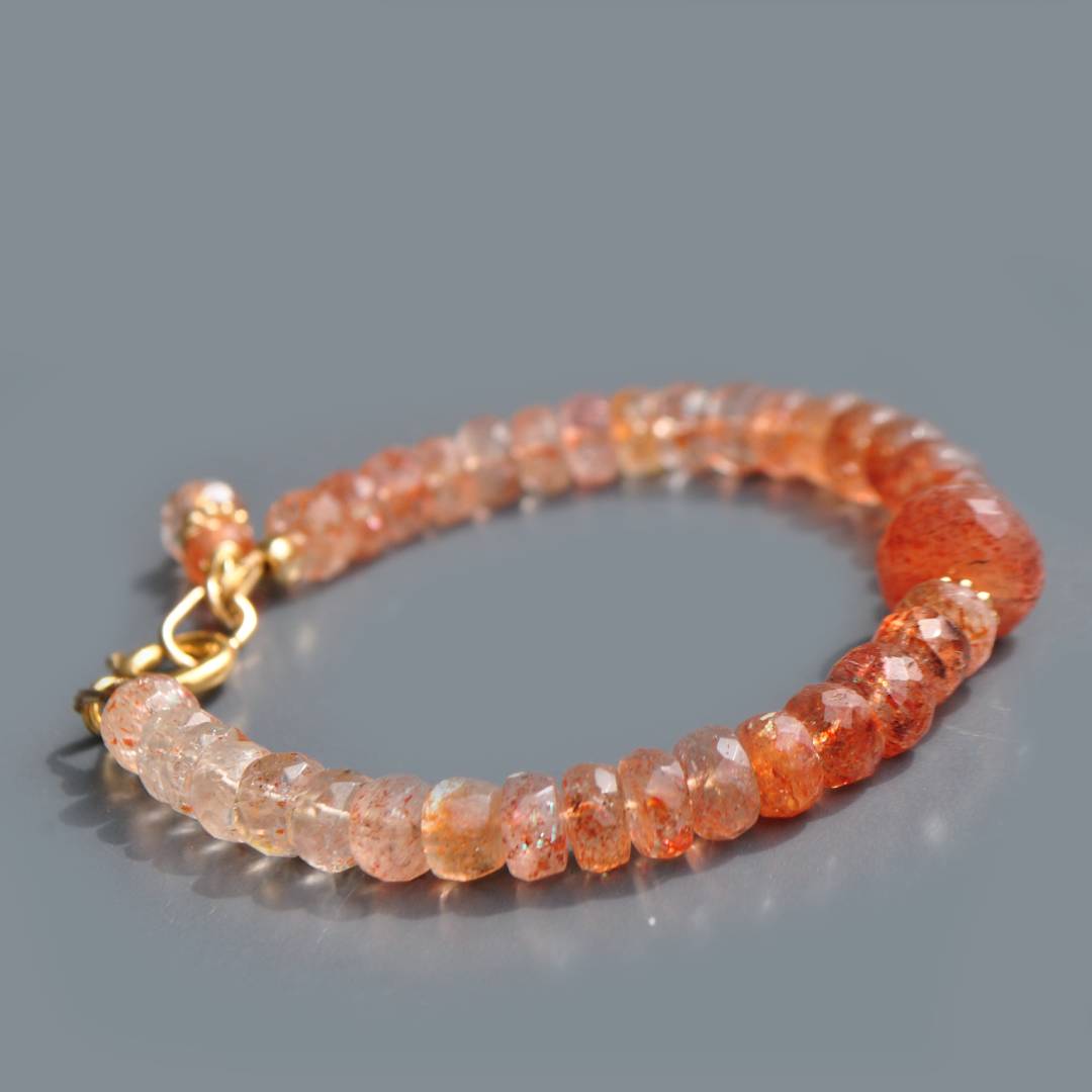 bracelet pierre de soleil orange-3
