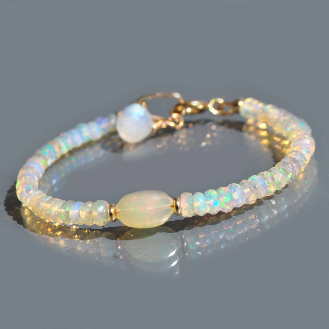 bracelet opale blanche welo