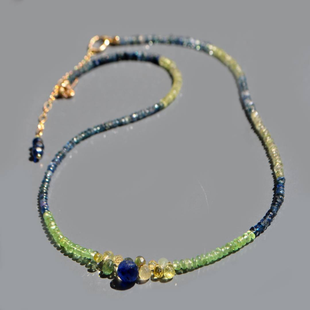 collier saphir vert et bleu-6