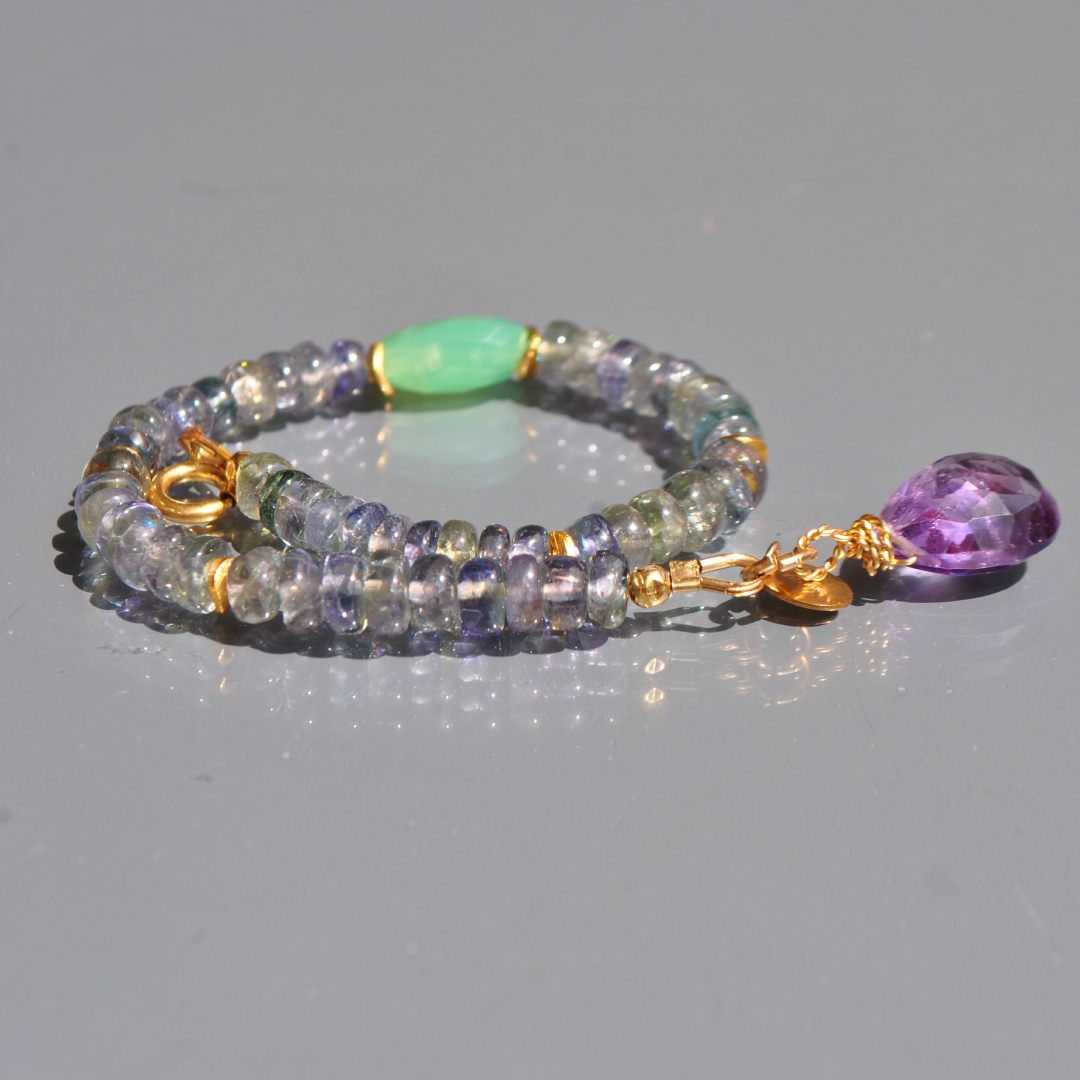 bracelet tanzanite chrysoprase-5