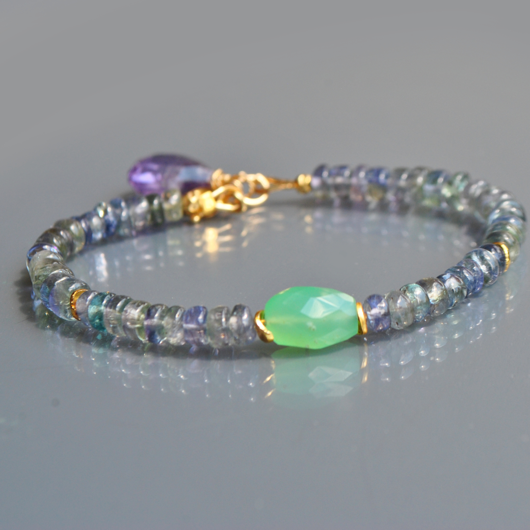 bracelet tanzanite chrysoprase-2