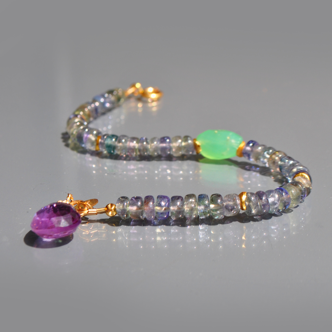 bracelet tanzanite chrysoprase-9