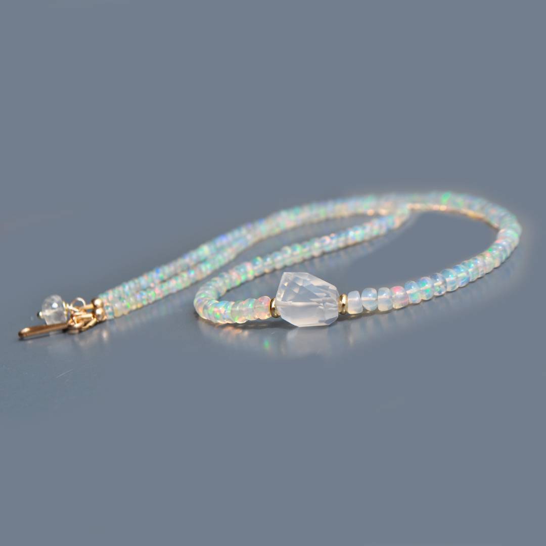 choker opale welo blanche quartz-1