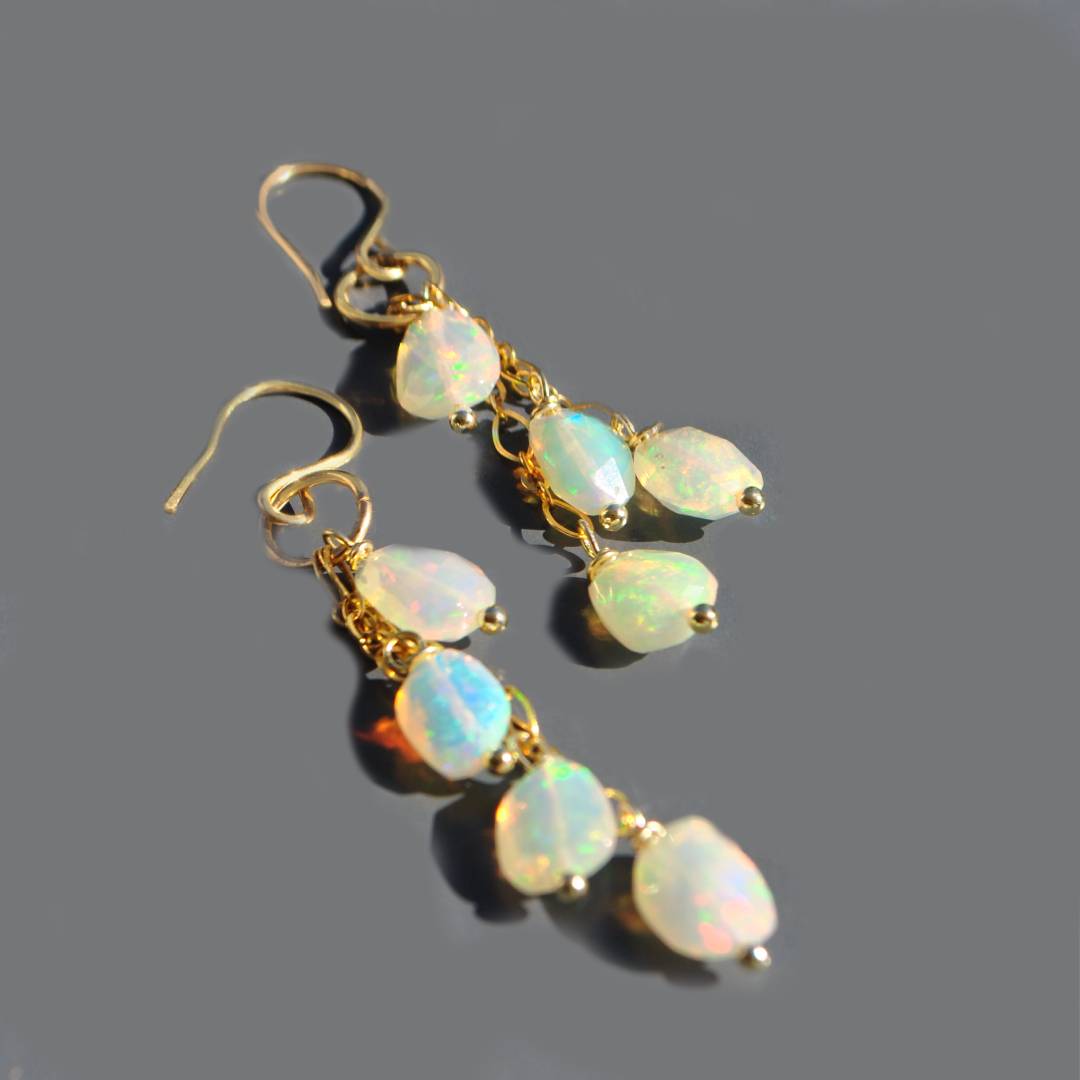 boucles doreilles pendantes opale welo-2