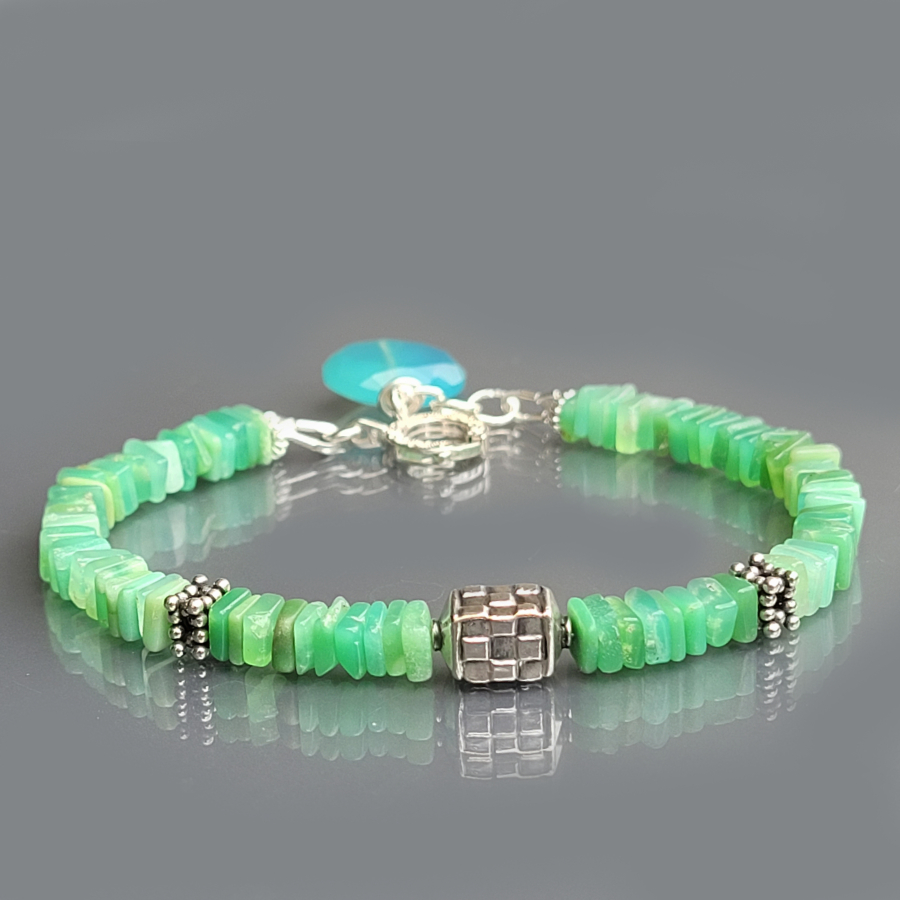 Bracelet chrysoprase-2