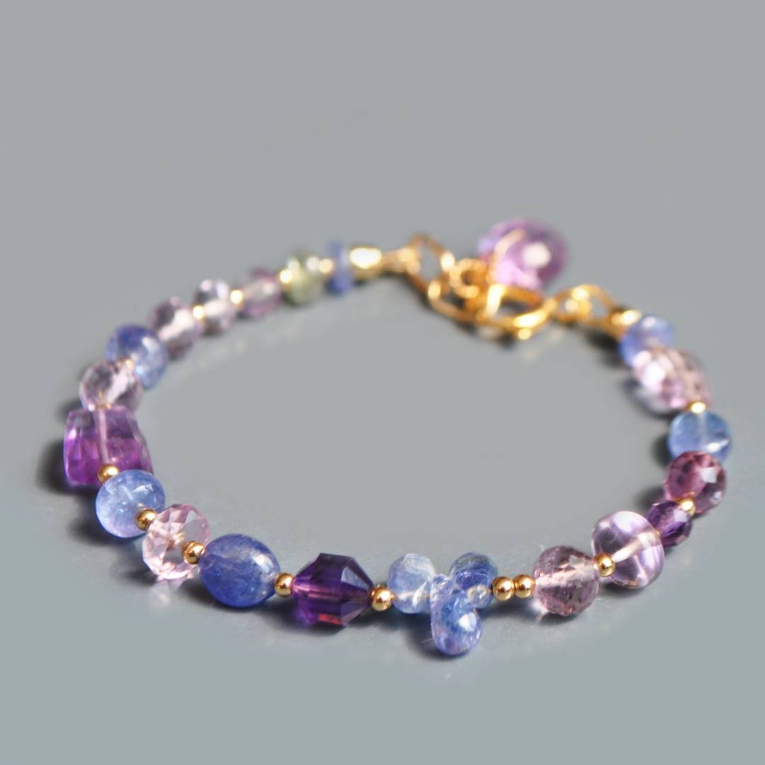 bracelet amethyste tanzanite