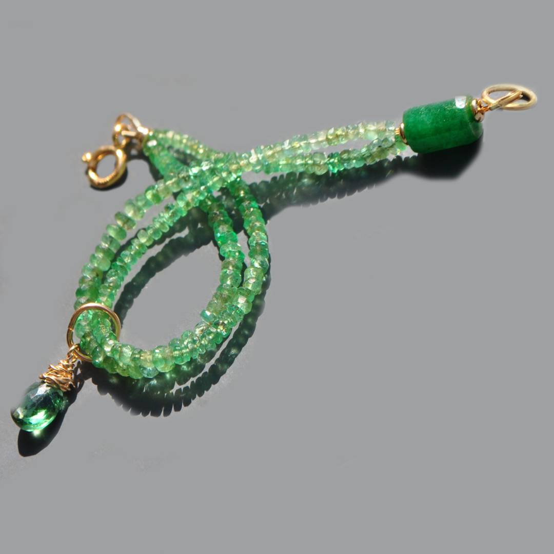 bracelet double en emeraude-7